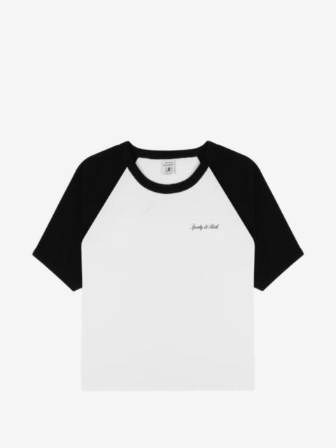 Sporty & Rich logo-print raglan-sleeve T-shirt