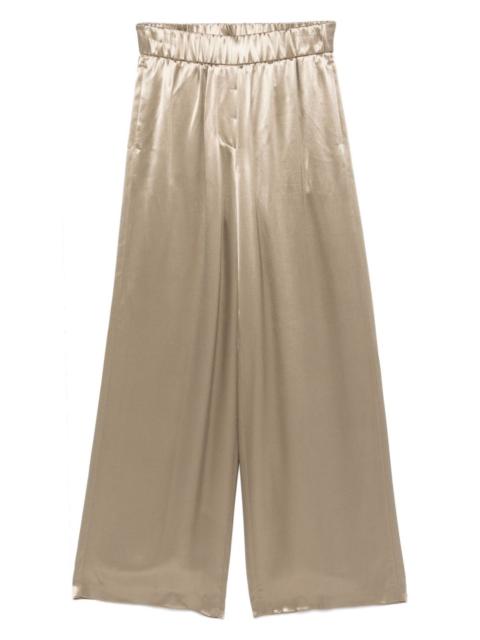 PESERICO wide-leg satin trousers