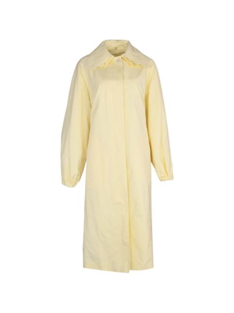FABIANA FILIPPI embroidered-collar ottoman trench coat