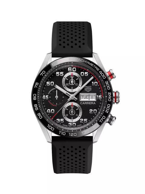 TAG Heuer Carrera Caliber Stainless Steel & Rubber Automatic Chronograph