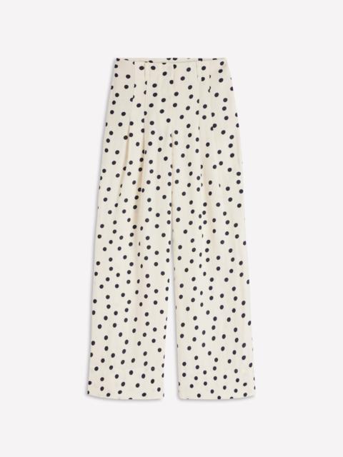 BODEN Mayfair Linen Pants-Ivory, Painted Dot