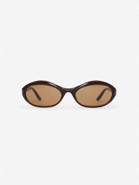 MAGDA BUTRYM Oval sunglasses in milky brown