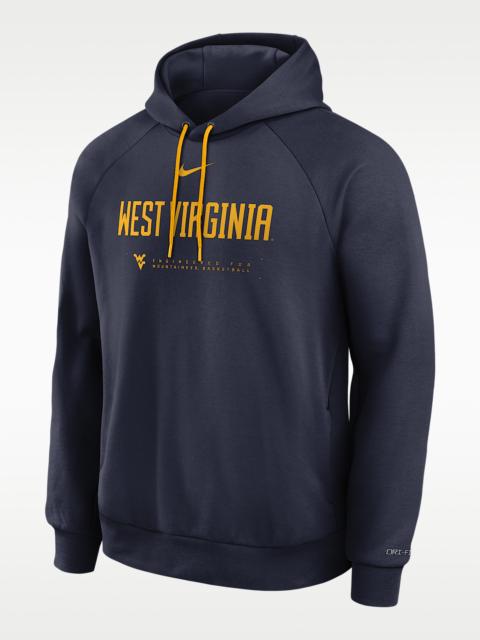 Nike West Virginia Courtside Basketball Practice Men's Nike Dri-FIT Pullover Hoodie