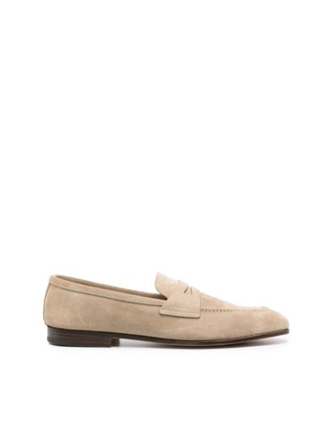 suede slip-on loafers