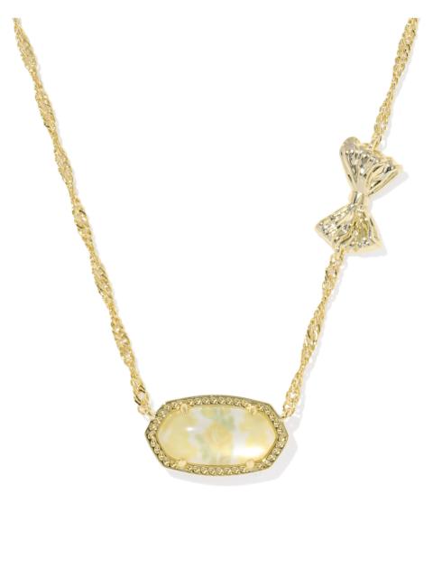 KENDRA SCOTT Kendra Scott x LoveShackFancy Bow Gold Elisa Necklace