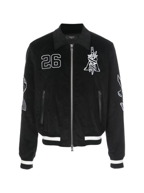 AMIRI Brothers Varsity Jacket "Black" Y0M04212CY