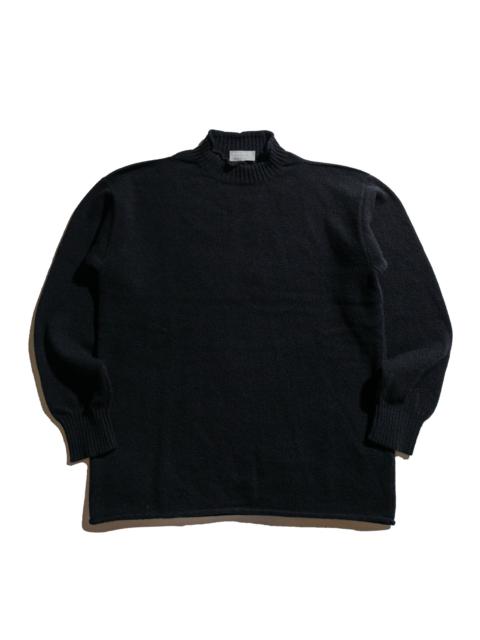 MARGARET HOWELL Classic Guernsey Irregular Spun Wool Black