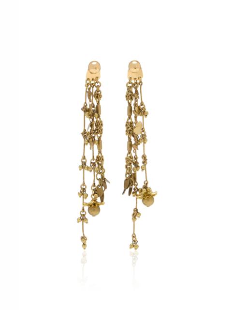 Dries Van Noten Aged Brass Earrings