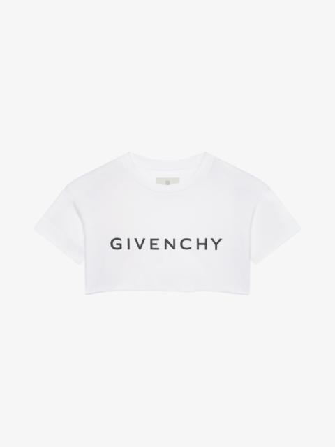 Givenchy GIVENCHY ARCHETYPE CROPPED T-SHIRT IN COTTON