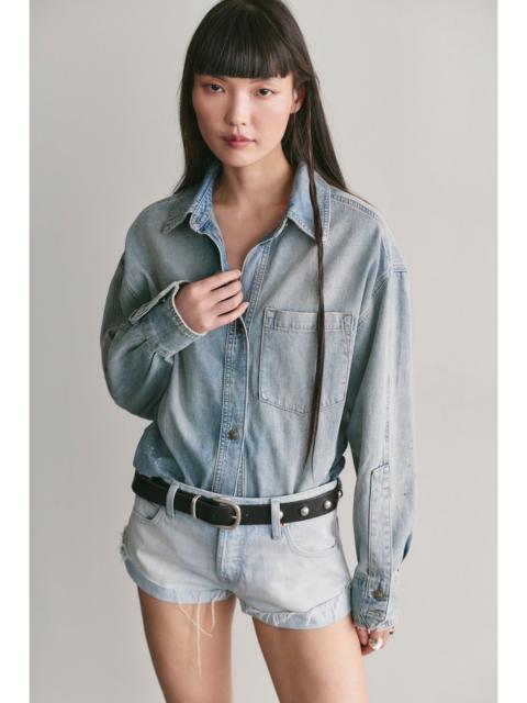 FREE PEOPLE We The Free Rally Cocoon Button Down Top