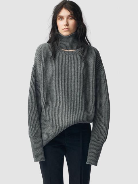 Ann Demeulemeester Ulla High Neck Oversize Jumper