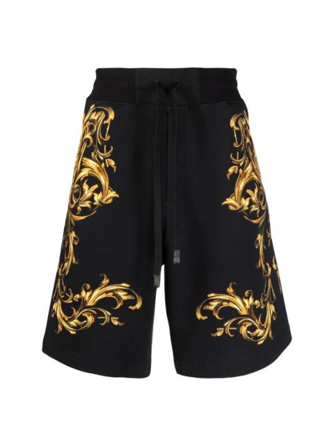 baroque pattern-print shorts