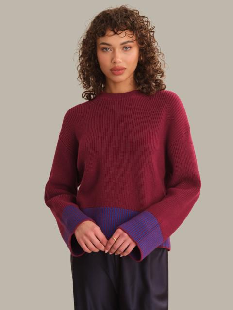 525 america Sienna Stripe Rib Pullover