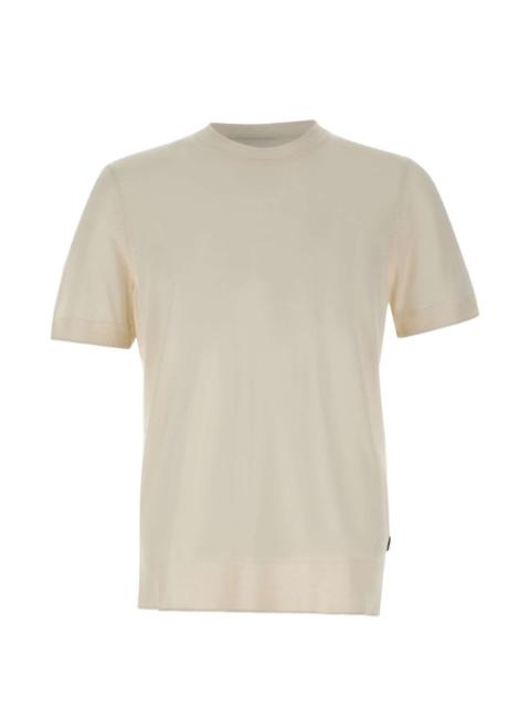 BOSS crew-neck silk T-shirt