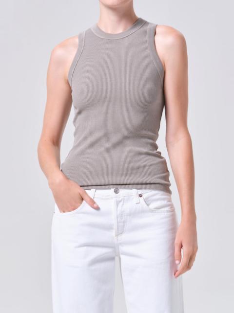 AGOLDE LEIGH TANK IN DRAB