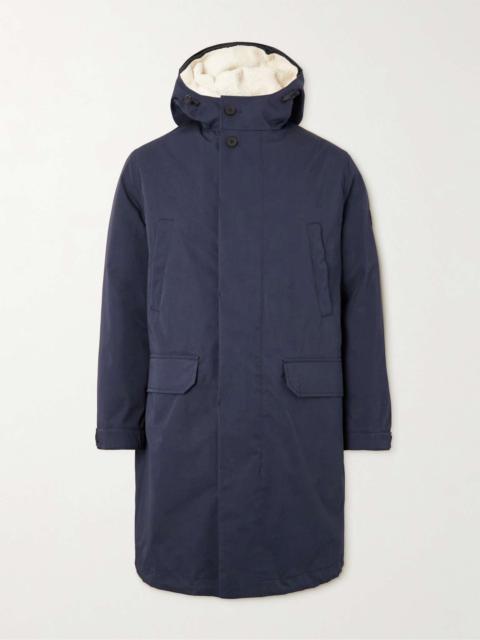 Yves Salomon Tech Cotton-Blend Parka with Detachable Shearling Liner