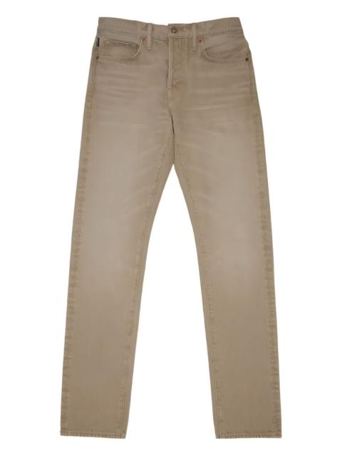 TOM FORD logo-patch jeans