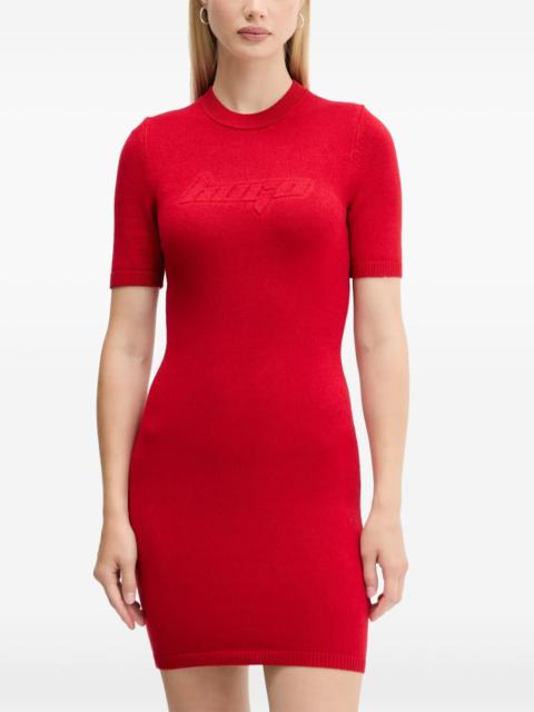 HUGO short-sleeve logo dress