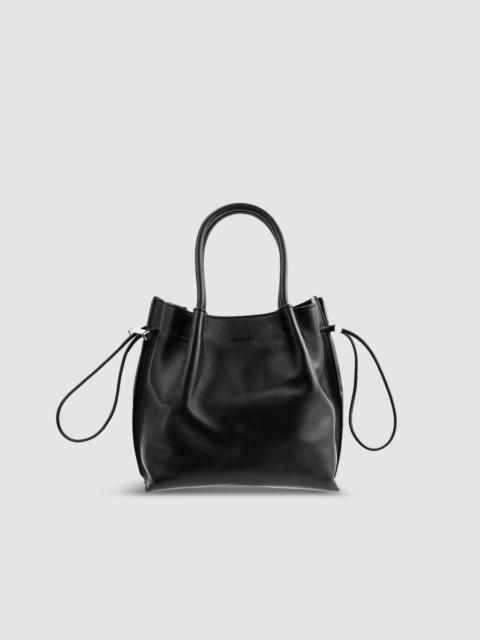 BY FAR Baby Kayla Black Nappa Leather Top-Handle Bag