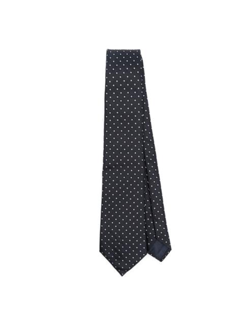 GIORGIO ARMANI patterned-jacquard silk tie