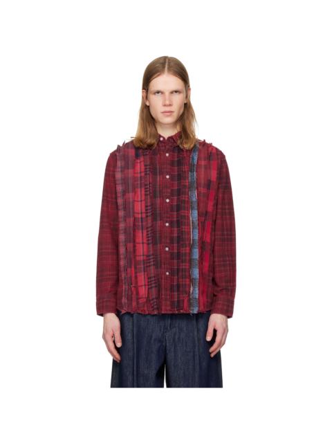 NEEDLES Red Flannel Shirt