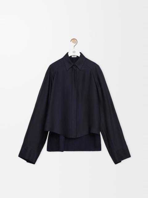 Cape shirt in viscose