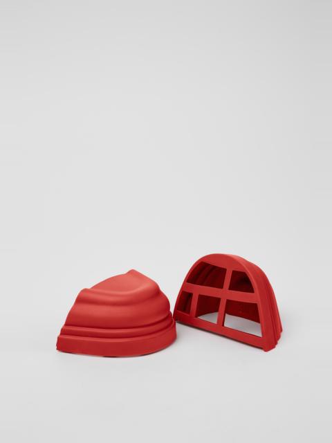 CAMPER Junction Toe Caps Red rubber toe caps