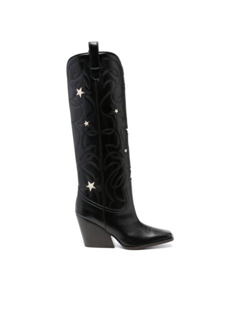 Stella McCartney Black Star 80mm Cowboy boots