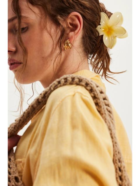 FREE PEOPLE Wakes Floral Claw Clip