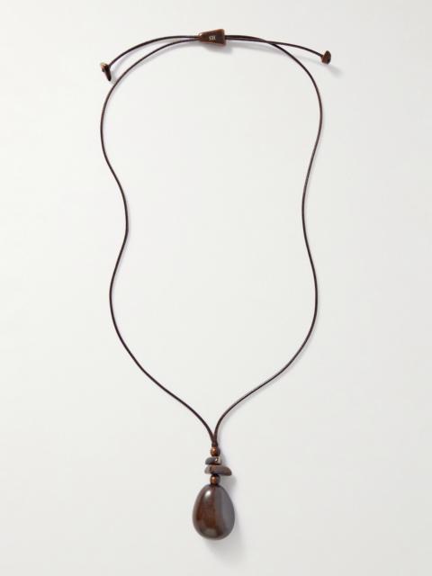 HUNTING SEASON The Pendant Tagua And Leather Necklace