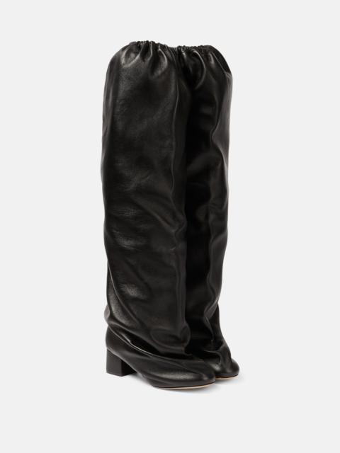 Bowe leather over-the-knee boots