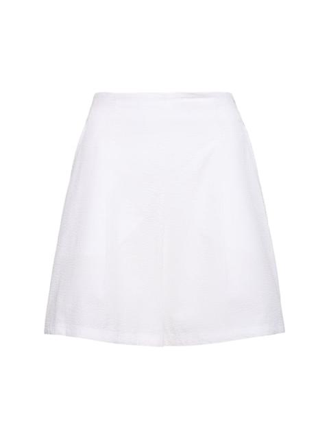 Max Mara Canale seersucker cotton shorts