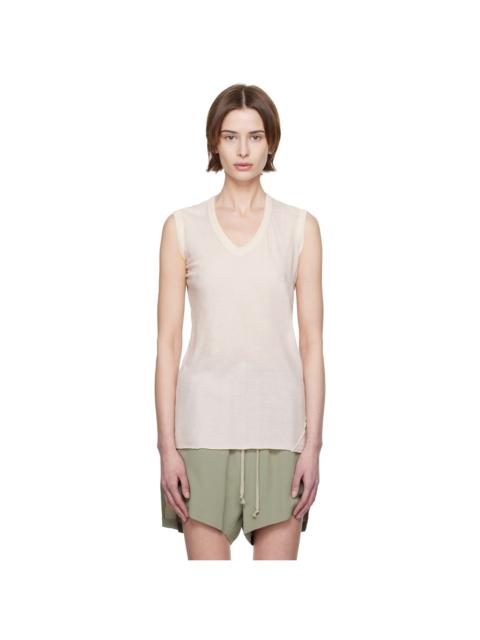 Rick Owens Off-White Hollywood V-Neck Tank Top