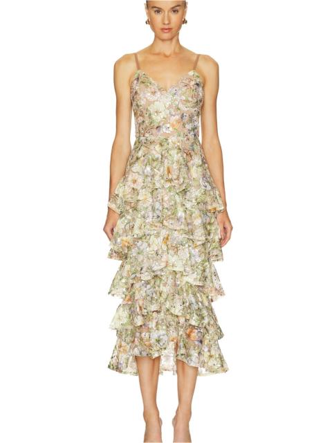 NADINE MERABI Saffron Floral Dress