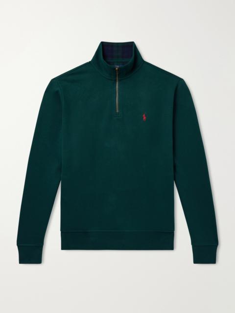 Polo Ralph Lauren Logo-Embroidered Cotton-Blend Half-Zip Sweatshirt
