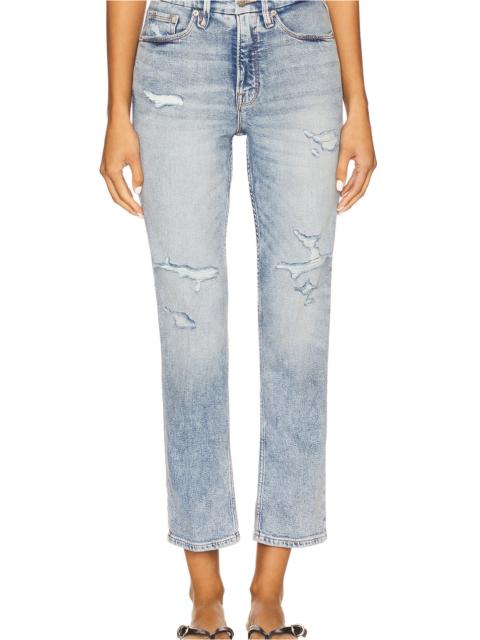GOOD AMERICAN Good Icon Straight Ankle Jeans