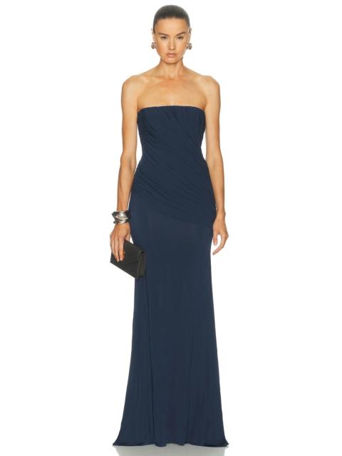 ALEX PERRY Strapless Drape Gown