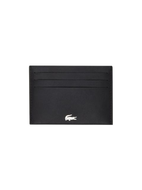 LACOSTE Black Fitzgerald Leather Card Holder