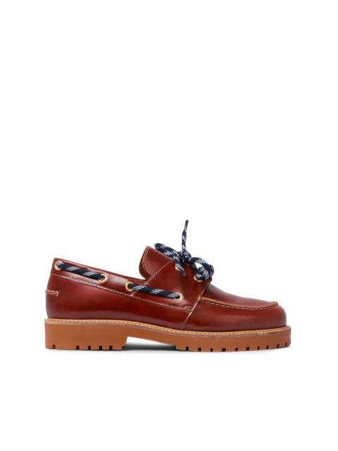 Claudie Pierlot lace-up fastening boat shoes
