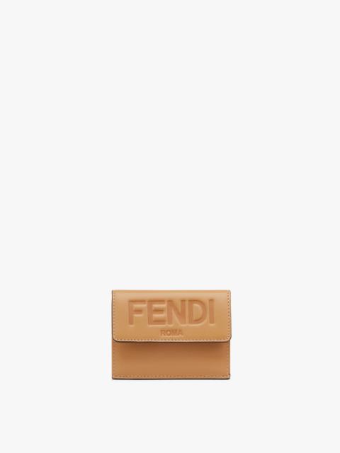 FENDI Beige leather wallet