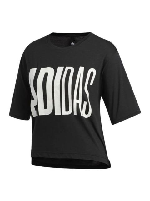 adidas (WMNS) adidas T-Shirt Asia Sizing 'Black' FM1654