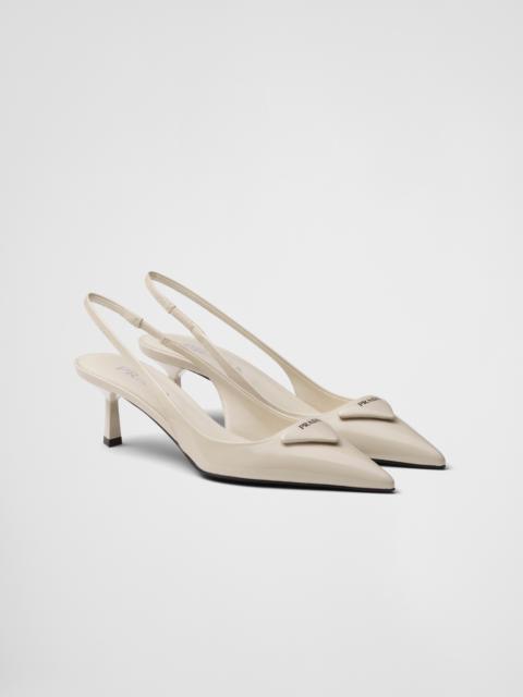 Prada Patent leather slingback pumps