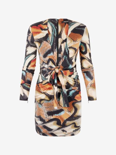 Roberto Cavalli Butterfly Print Mini Dress