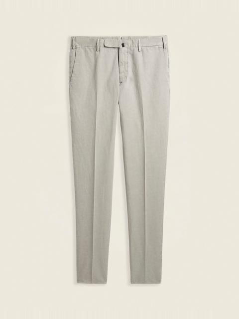 SLOWEAR Slim fit cotton and linen trousers