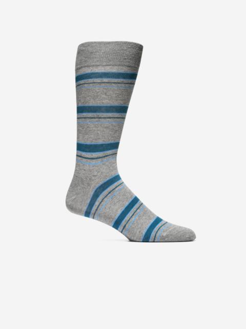 COLE HAAN Men's Stripe Dress Crew Socks