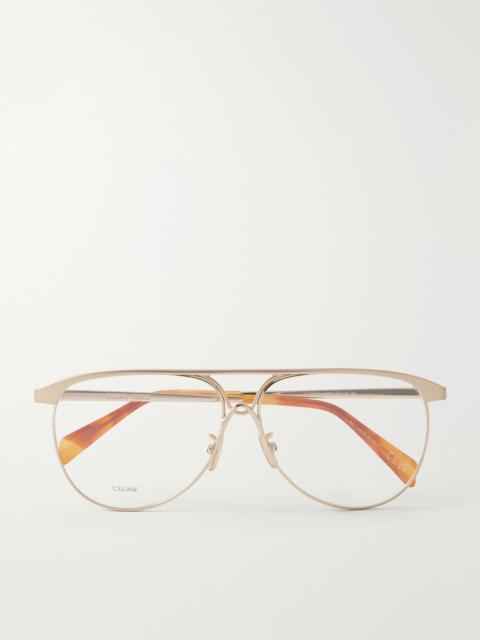 CELINE Aviator-style Metal Glasses