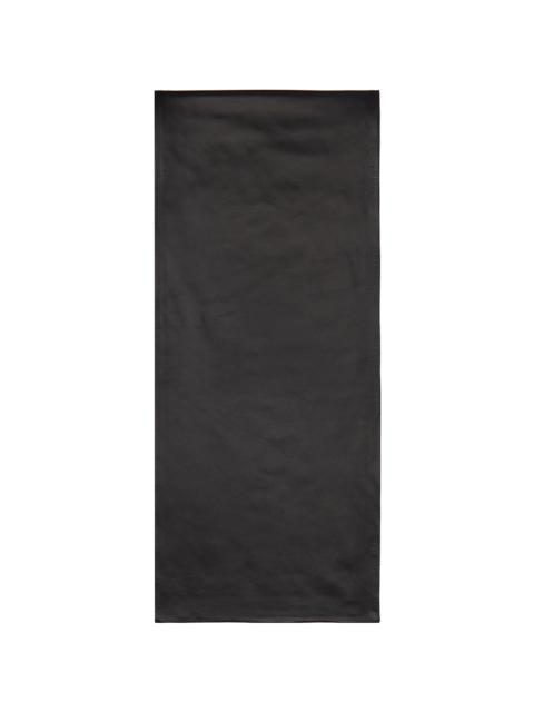 NOUR HAMMOUR Black Esme Leather Scarf
