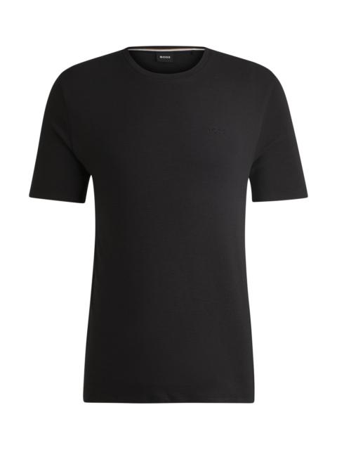 BOSS STRETCH-JERSEY PAJAMA T-SHIRT WITH EMBROIDERED LOGO