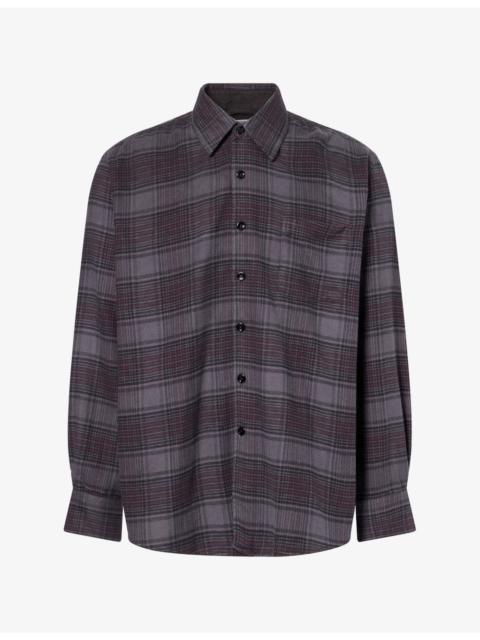 Our Legacy Above Check Cotton-Flannel Shirt