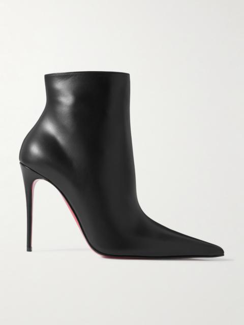 Christian Louboutin Kate Max 100 Leather Ankle Boots